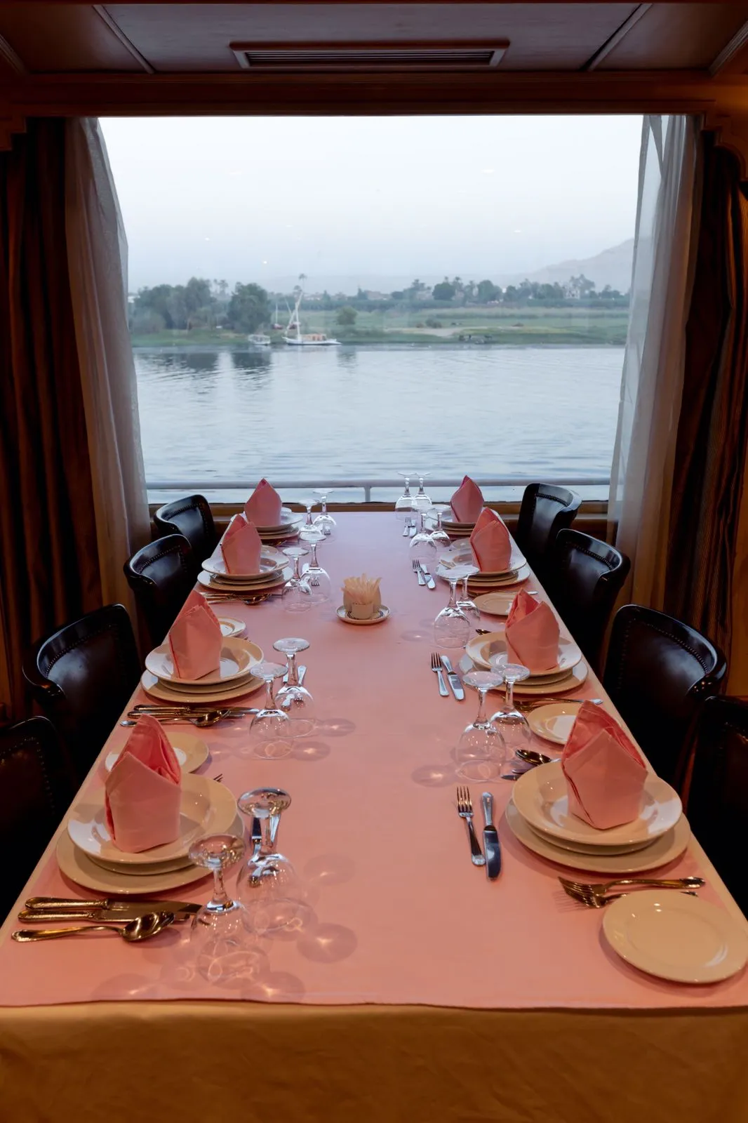 Restaurant aboard the MS King Tut I Nile Cruise Nile cruise